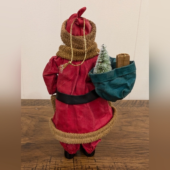 Vtg Clothtique Santa Christmas Ornament Figurine Father Christmas Saint Nicholas - Picture 5 of 10